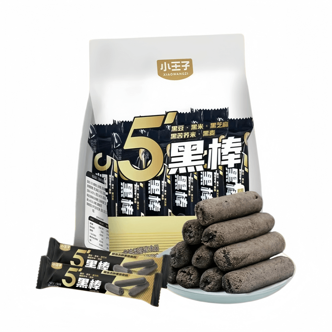 The Little Prince Five Black Grain Cereal Energy Bar Meal Replacement Sesame Bar 108g*2 Bags