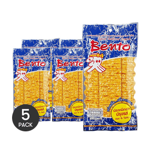 Dried Squid Seafood Snack,Hot & Spicy Flavor, 0.63 oz *5【5 Packs】【Thailand Trendy】