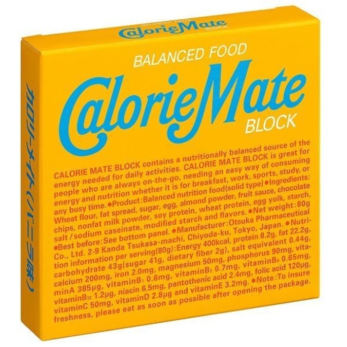 Calorie Mate Block Balanced Food Vanilla flavor 80g