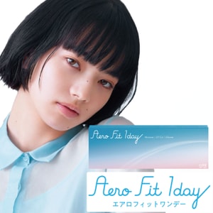 【日本直邮】小松菜奈同款 AeroFit 1Day 硅水凝胶日抛 抗UV 高透氧 透明近视隐形眼镜(透明色系） 5片 预定3-5天日本直发 度数 -0.75(75)