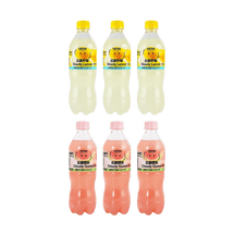 Cloudy Lemon Juice Sparkling Water+Guava Juice Sparkling Water, 15.9 fl oz*6【6 Combo Packs】【Low Calories】
