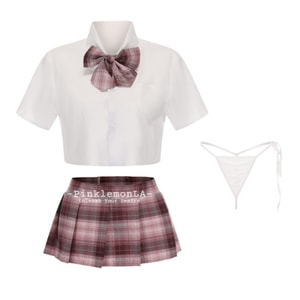 Got you Senpai! Academic-style sheer sexy schoolgirl uniform Pleated skirt sailor suit High school student Costume