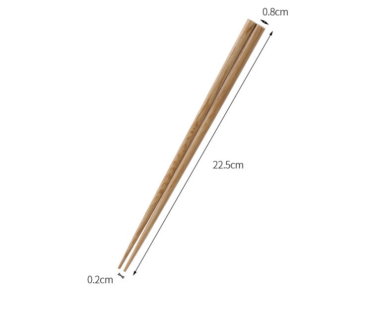 FaSoLa Baguettes domestiques en bois d'origine 5 paires Une personne, une baguette Bois de santal chinois Antimoisissure Antidérapant Antibactérien [Cadeau, facile à entretenir, ne noircit pas avec une utilisation prolongée, facile à saisir les aliments, élégant et rustique, nouvelle maison]