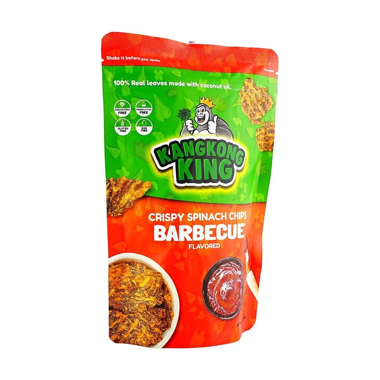 菲律宾KANGKONG KING 菠菜脆片 薯片 烧烤味 60g 4
