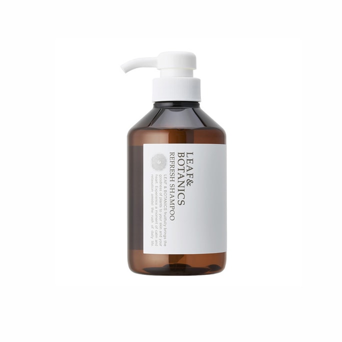 【日本直郵】 日本 松山油脂 Leaf&Botanics 天然精油氨基酸西柚洗髮水 清爽型 400ml