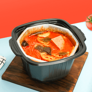 Self-Heating Vegetarian Tomato Hot Pot with Plant-Based Meat, 13.8oz