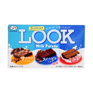 Look Milk Parade Chocolate,Creamy+Feuilletine+Cookie Crunch Flavor, 1.5 oz