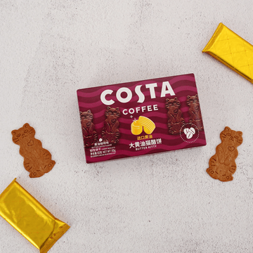 COSTA 大黄油猫酪饼干 黄油咖啡味 60g【超可爱猫咪形状】【网红爆款】