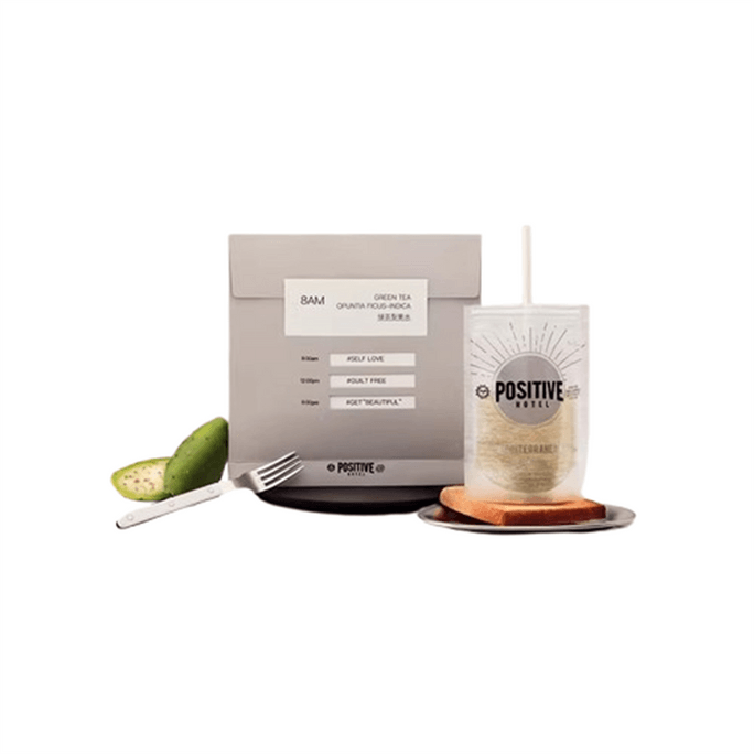 【中国直送】ポジティブホテル 地中海式 3杯分の水（コラーゲン、カゼイン、桑の葉エキス、食物繊維、アントシアニン） - 携帯用包装、栄養水、緑茶、梨果実水（1箱）