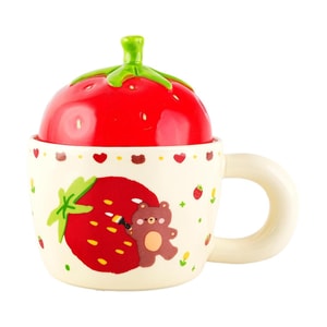 Strawberry Bear/Cup+Red Lid/Capacity 320ML