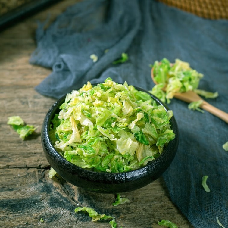【中國直郵】 谷本道元 脫水蔬菜乾宿舍高麗菜速食蔬菜湯方便麵蔬菜湯包煮湯早餐配料 高麗菜乾 100g*1袋 4