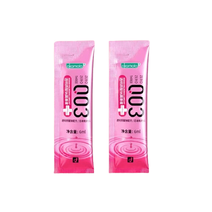 【中国直送】オカモト ヒアルロン酸ナトリウム 潤滑剤 6ml×2個 女性用 膣乾燥対策 プライベートパーツ 使い捨て セックス用品 楽しみ