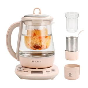 Health pot stew pot and tea basket (pink steamer not included) K2763-BA-PK 1.5L Pink 1 Pack