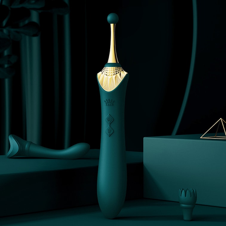 【赠送超爽润滑液】ZALO BESS女用双头按摩器棒 成人情趣用品玩具 紫红 3