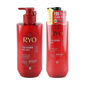 韓國RYO呂 紅呂受損修護洗髮精 膠原蛋白滋養 髮質改善 馥鬱花香調 48小時留香 592ml 針對燙染損傷髮質【2024升級版】