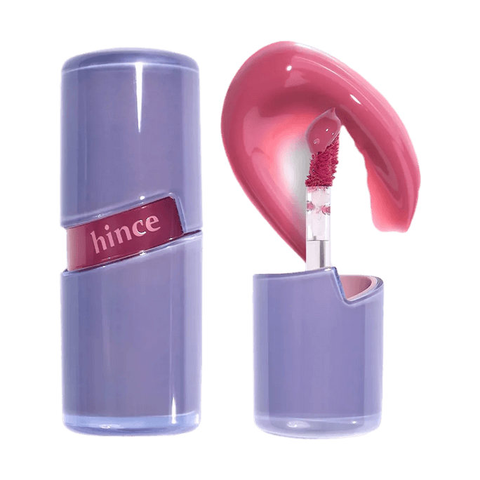 韩国HINCE 晶莹透亮露珠唇釉 淡化角质 持久保湿 纯素 低敏护唇 4ml #R009 RAW LILAC 冷调丁香粉​【COOL BEST】