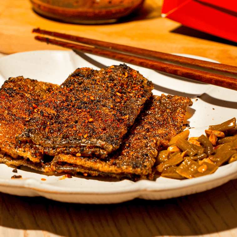 【川渝风味】咬亿口 烧烤苕皮 即食宵夜烤苕皮 附带豇豆酱料包 500g 4