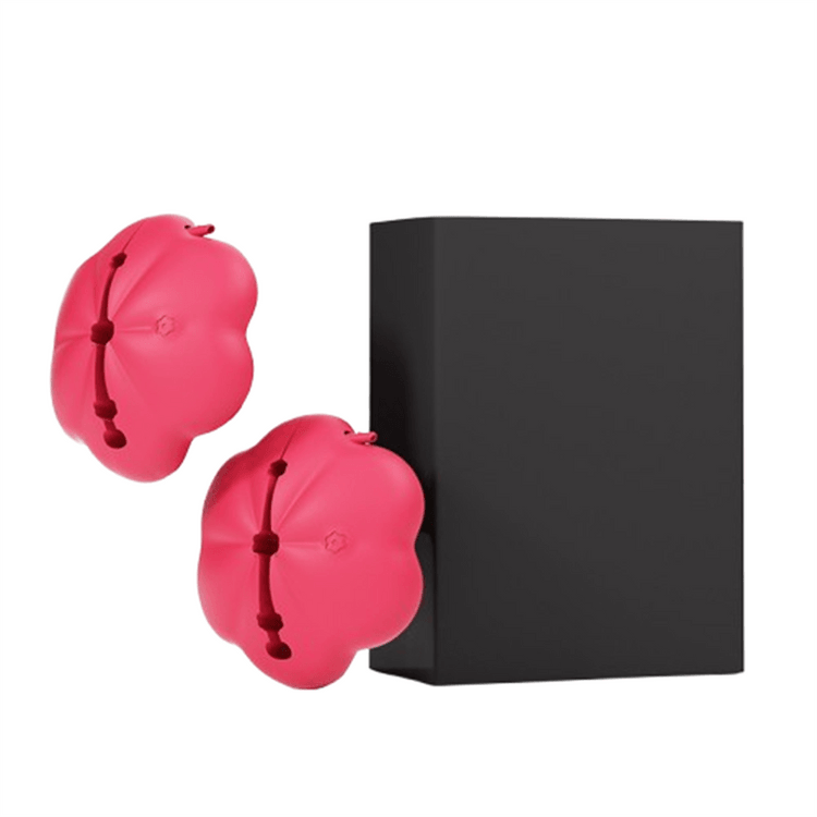 Smart control flower tide nipple clamp rose red APP control vibration  female masturbation sex toy for adults