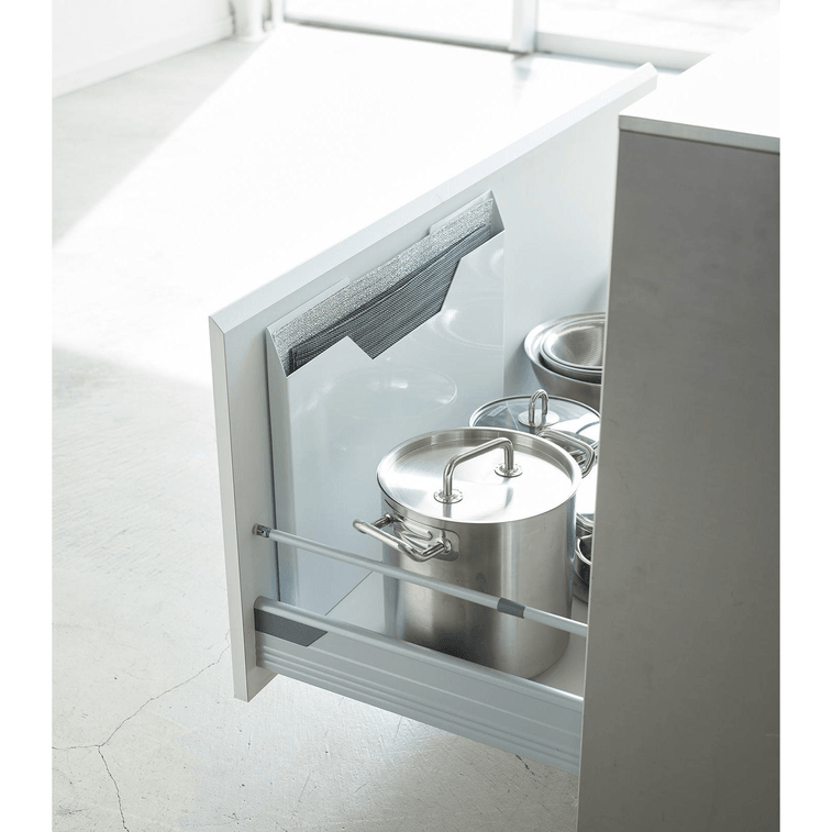 야마자키 홈 자석 식탁매트 정리함 - 스틸 화이트 (1개) 6