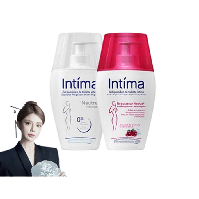 【中国直邮】 日本 Intima 私密处女生护理液 私密护理经典组合(蔓越莓活性护理液200ml+敏感专研护理液200ml)