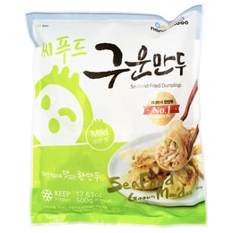 [ハンマンドゥ] 韓国海鮮餃子冷凍食事またはスナック (20個) (500g)