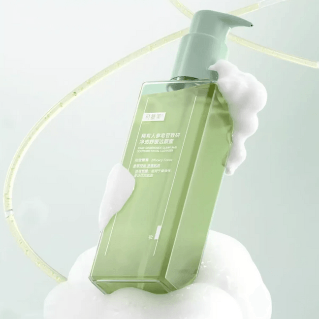 Kefumei Rare Ginsenoside Clear and Soothing Facial Cleanser, 5.07 fl.oz. - For Oily Sensitive Skin