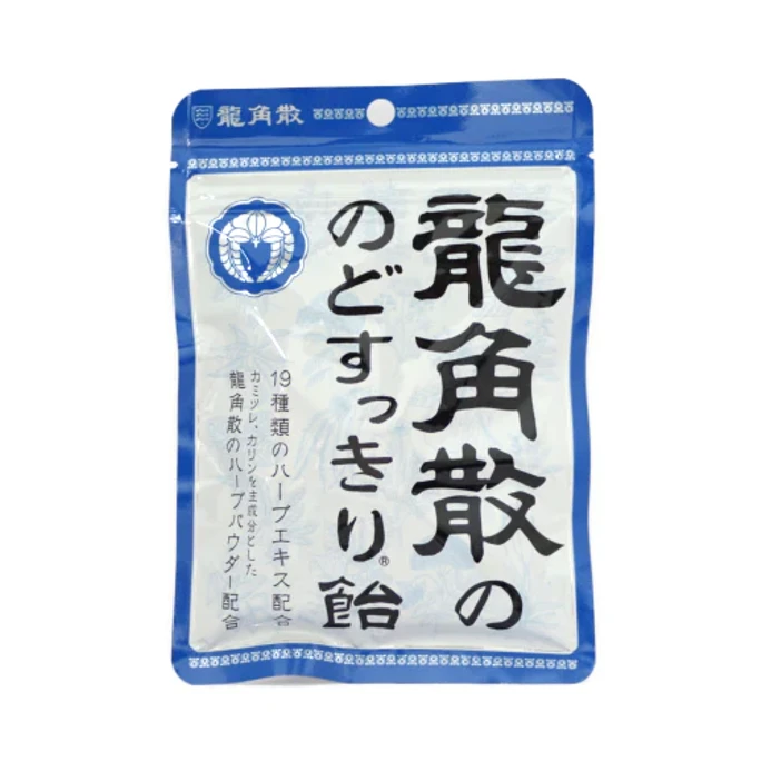 [일본 직배송] 용각산 쿨링 캔디백 오리지널맛 88g 블루