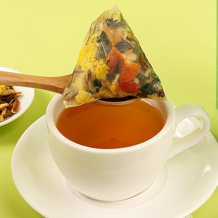 【Expédition directe du Canada】 Thé de pissenlit et de chrysanthème Sifanda 100g (5g × 20 sachets) Thé de fleurs et de plantes rafraîchissant et hydratant pour un usage quotidien, saveur fraîche et douce, thé infusé individuellement, boisson de santé pour le bureau, mélange de sachets de thé, cadeau de fête 6