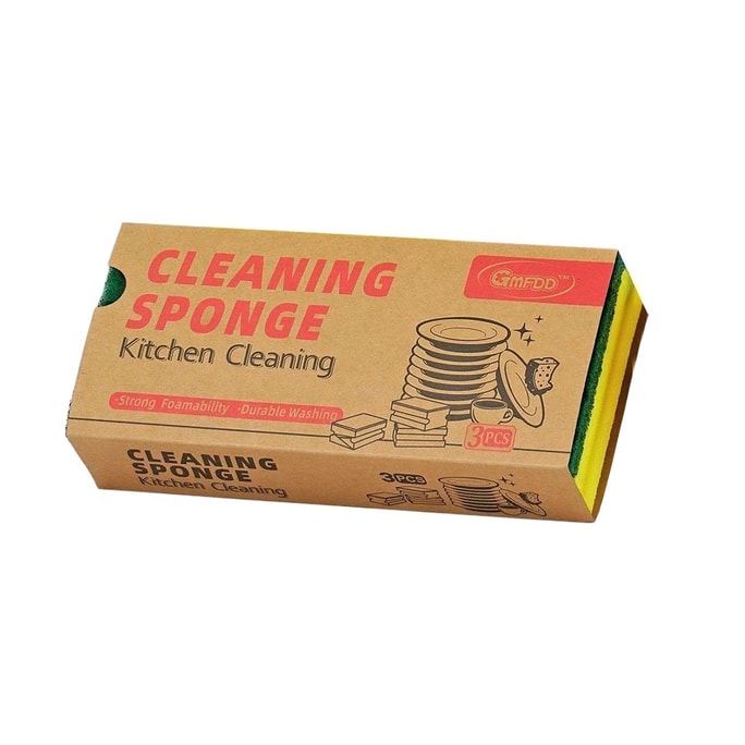 Tableware Pad Dishwashing Sponge 3PC