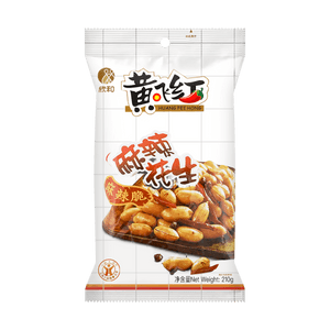 HUANG FEI HONG Spicy Peanuts, 7.4oz【Packing May Vary】