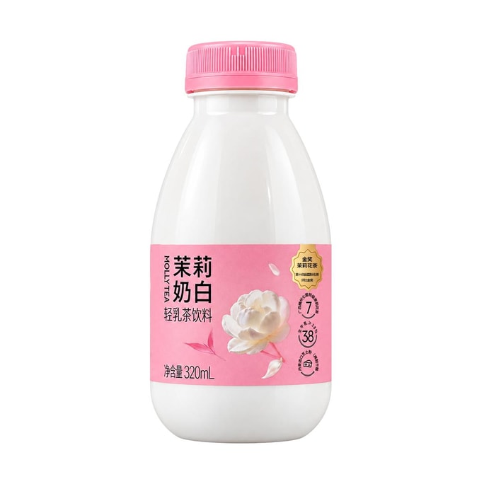 Jasmine Milk Tea 10.82 fl oz 【Gold Medal Jasmine Tea + Premium Raw Milk + Danish Cheese Powder】【Fresh Tea Aroma & Mellow Aftertaste】【Trending Milk Tea】