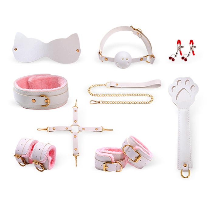 Selection Of Pink And White Comprehensive Binding And Restraint SM Fun Flirting Adult Products Alternative Toys