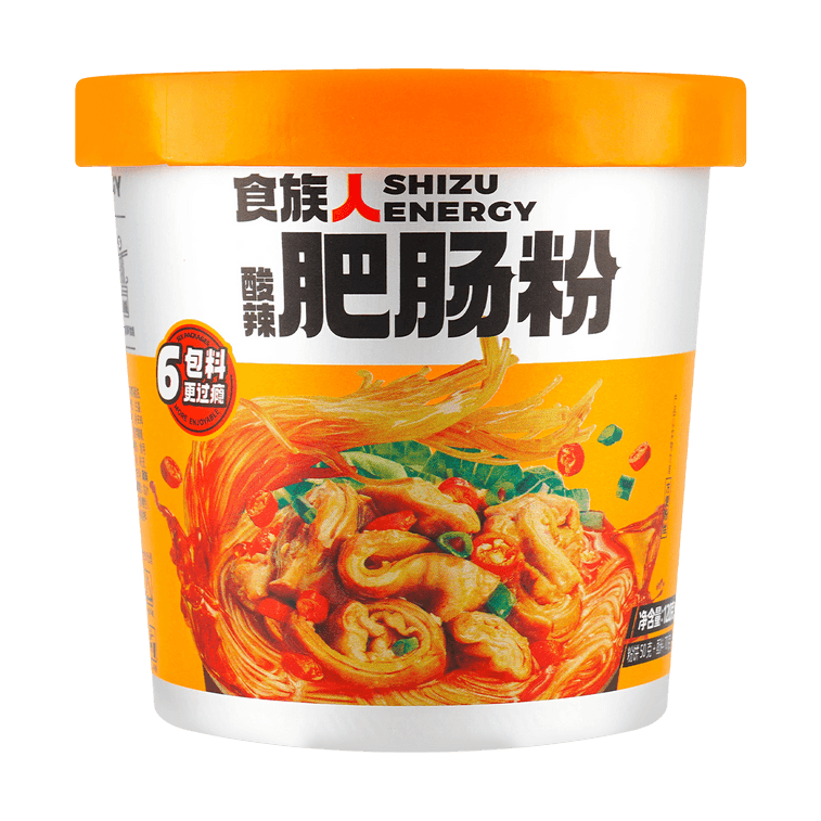 食族人 酸辣肥腸粉 沖泡即食米線 杯裝 145g 7