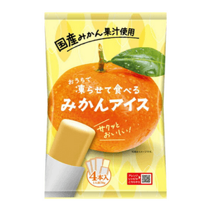 Domestic Orange Juice For Frozen Consumption, Juice Popsicles, Mandarin Orange Flavor, 280g (70g X 4 Bags)