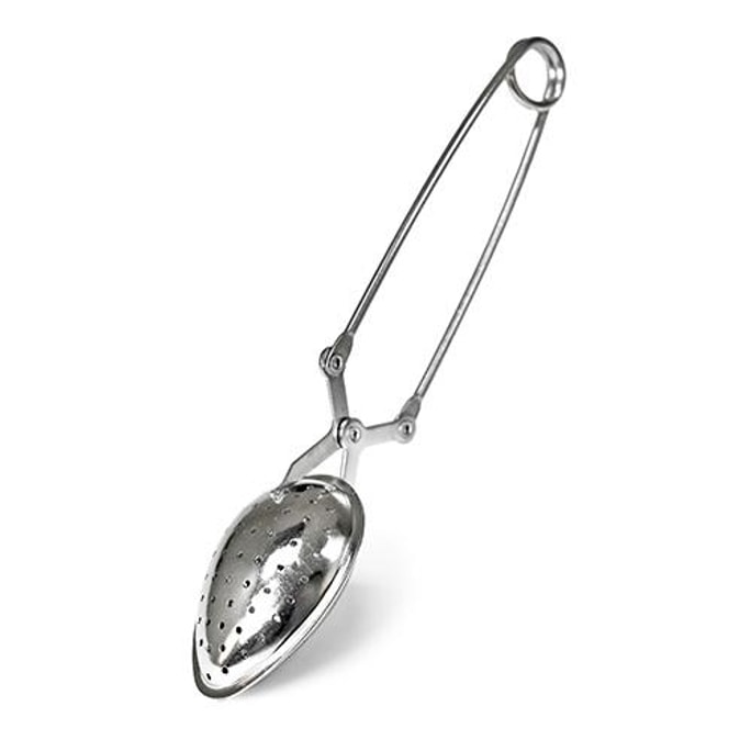 Stainless Steel Tea Infuser 6.75" 【Stainless Steel Material】【Long Handle Pincer Design】【Fine Mesh Holes】