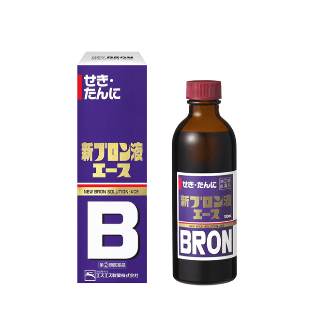 【日本直邮】SS制药白兔止咳祛痰药清宣肺气祛咳平喘止咳糖浆120ml