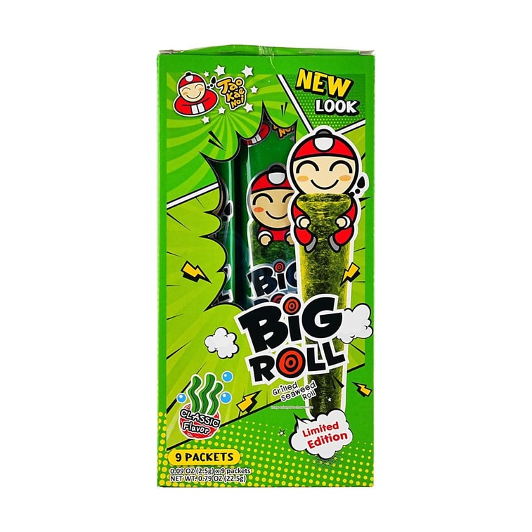 Big Roll Grilled Seaweed Roll Original Flavor, 9 Piece 1.14 oz 3