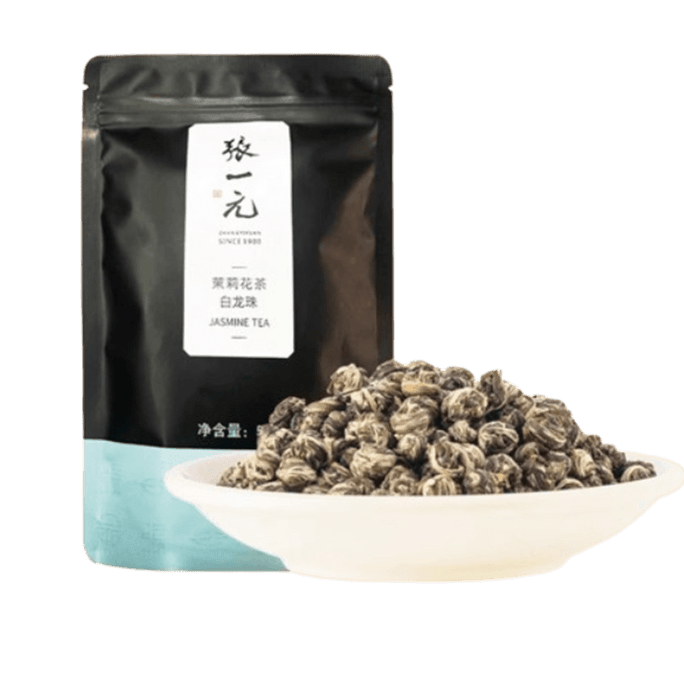 중국 직송: 장이위안 재스민차, 백룡주, 재스민수국, 루저우향, 봄 특산차, 50g/봉지