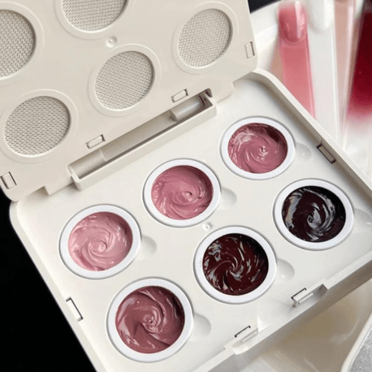 Yuli Creamy Blush Nail Tap Palette, Youthful Style, Conceal Nail Free Edge, 1Pc 3