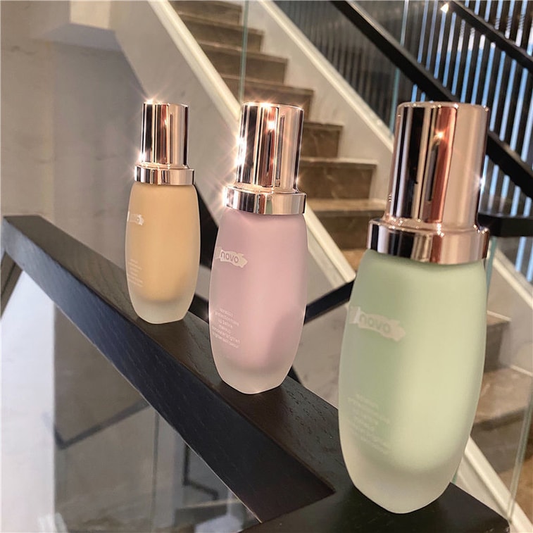 【中国直邮】 NOVO 湿控油遮瑕隔离霜素颜霜妆前乳紫色 45g 4