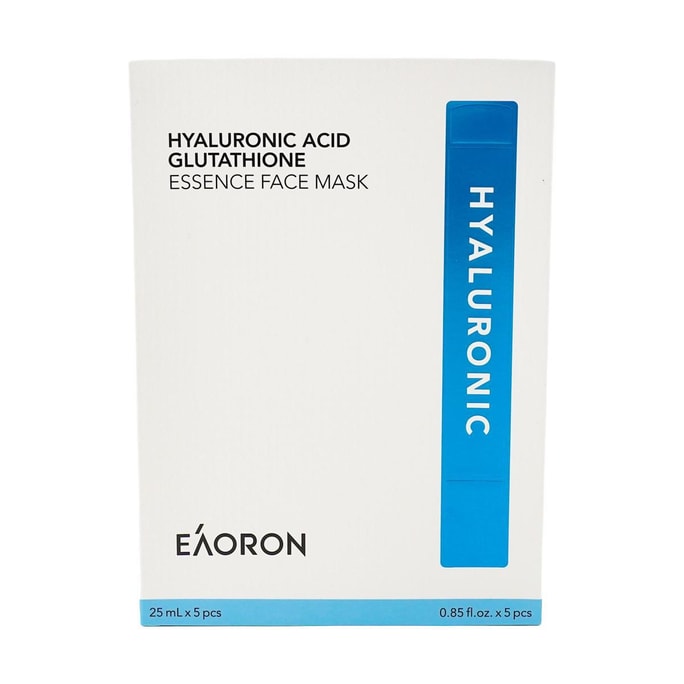 Hyaluronic Acid Collagen Hydrating Face Mask 5 Sheets New Upgraded Version