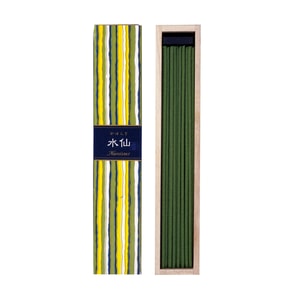 日本香堂 吉祥如意系列 线香细长型 附香插 水仙花 40支