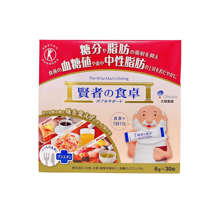 【日本直邮】OTSUKA大塚食品 贤者の食卓 酵素 抑制糖和脂肪的吸收 6g*30包