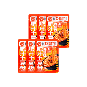 【超值6包装】田小花 0脂肪 肥汁土豆粉 拌粉 麻酱味 268g*6