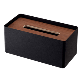 Tissue Box Cover - Rectangle - Steel Walnut 1 piece