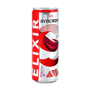 日本SYNCRON ELIXIR 樱桃味电解质能量饮料 355ml 【专注力】【绿茶咖啡因】