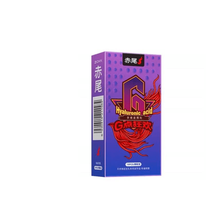 【中国直邮】 赤尾 情趣刺激狼牙避孕套 G点狂欢 10只*1盒装