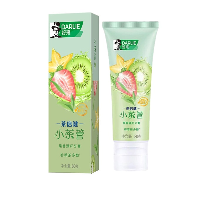 하오라이차 건강 소형차 튜브 치약 80g*1 [혼합과일차] 차오차향 차 폴리페놀 상쾌한 숨결