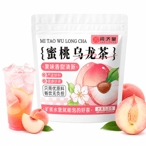 Peach Oolong Tea, 15 Sachets 【Rich Peach Aroma & Perfect for Daily Hydration】 Low-Calorie, Light & Refreshing Fruit Tea, Hot or Cold Brew, Dopamine Fruit Tea 【Perfect with Hot Pot & BBQ】