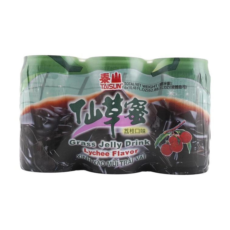 Grass Jelly Drink Lychee Flavor, 10.48 fl oz*6【Value Packs】 6